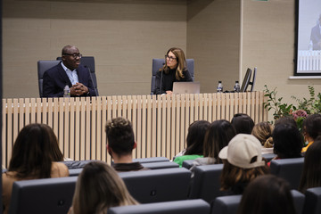 Edward Enninful charla con la directora de Condé Nast College, la periodista Ana García-Siñeriz. Edward Enninful charla con la directora de Condé Nast College, la periodista Ana García-Siñeriz.
