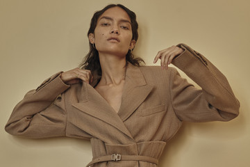 Traje, de Salvatore Ferragamo. Traje, de Salvatore Ferragamo.